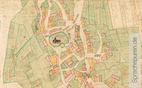 Katasterkarte von Großseelheim, um 1755 (aus Block et al. 2016)